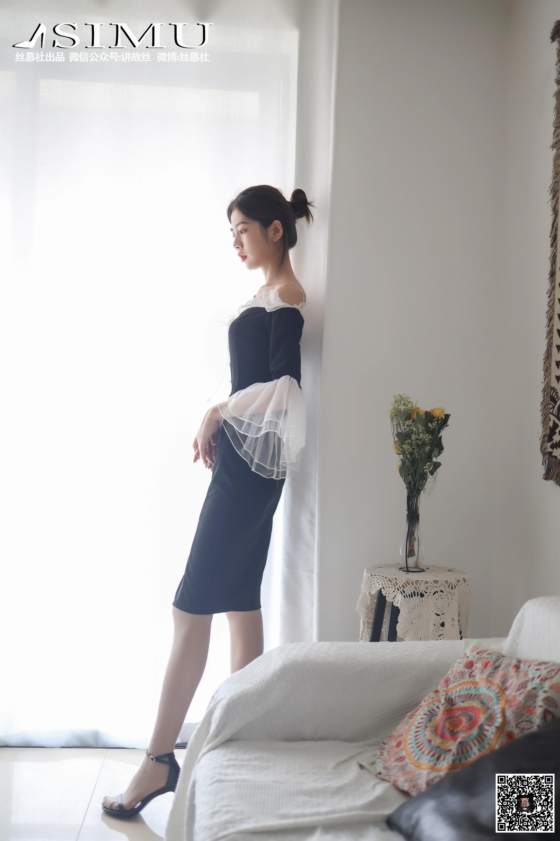 丝慕写真 - [丝慕GIRL]特写集 TX023《新模的灰丝特写》 3