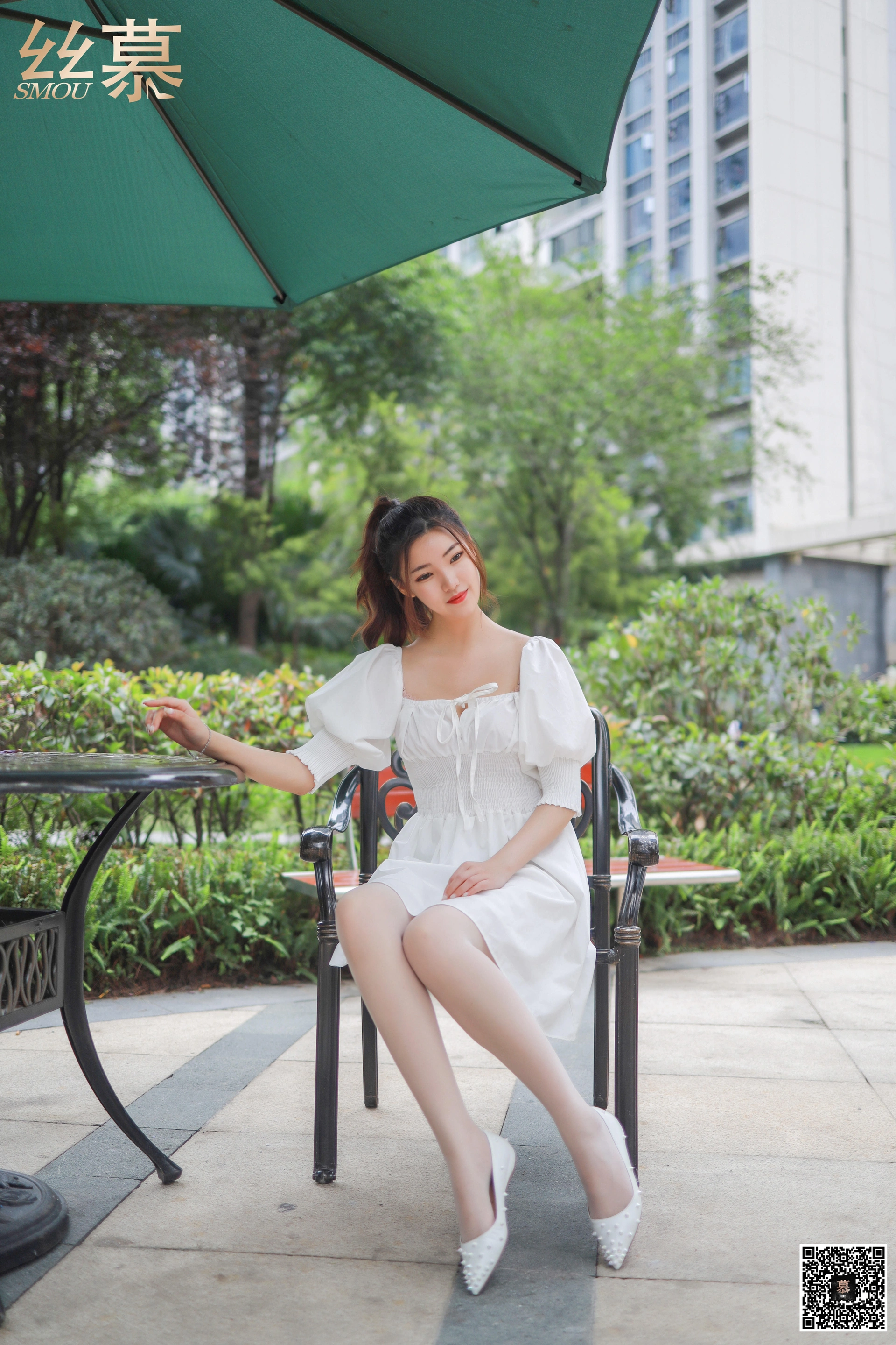 丝慕写真 - [丝慕GIRL]特写集 TX030 文欣《阳光下的白丝光影》 2